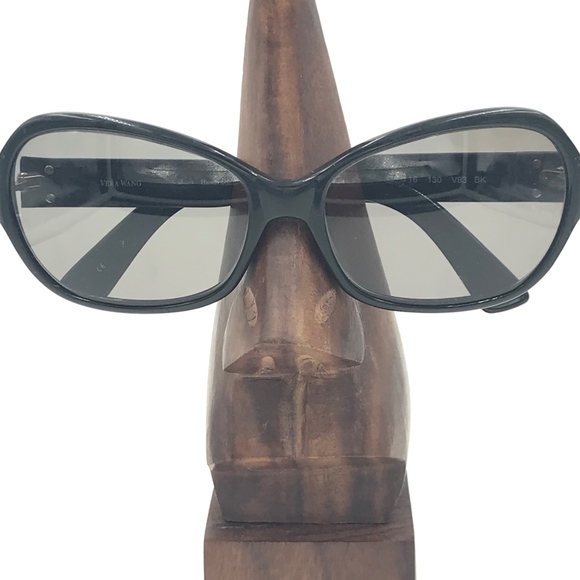 VERA WANG OVAL BLACK SUNGLASSES ITALY main image 6